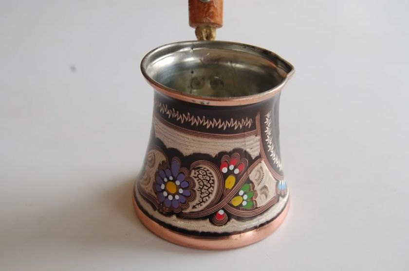 TURKISH HAND MADE CEZVE IBRIK COFFEE POT SPECIAL DESIGN LARGE  