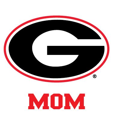 GEORGIA BULLDOGS MOM clear vinyl decal UGA NCAA  