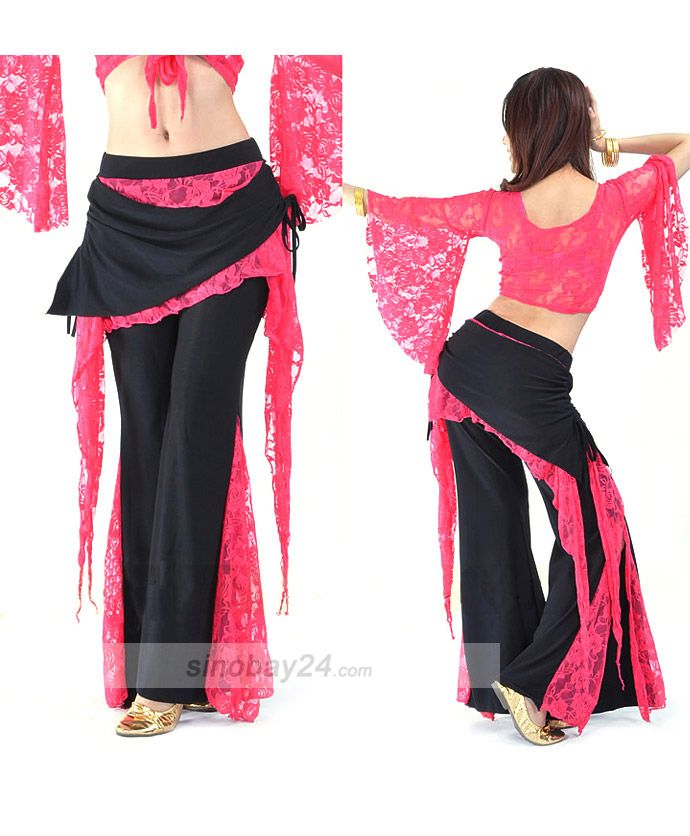 C91804 Belly Dance Lace Costume Top & Pants  