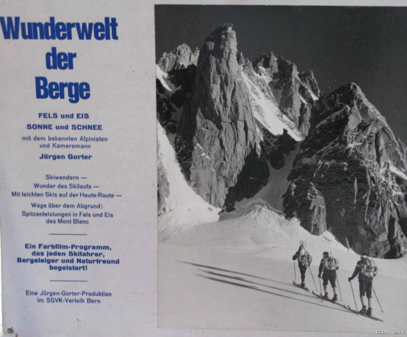 WUNDERWELT der BERGE   JÜRGER GORTER  1960    SUISSE   MONTAGNE 