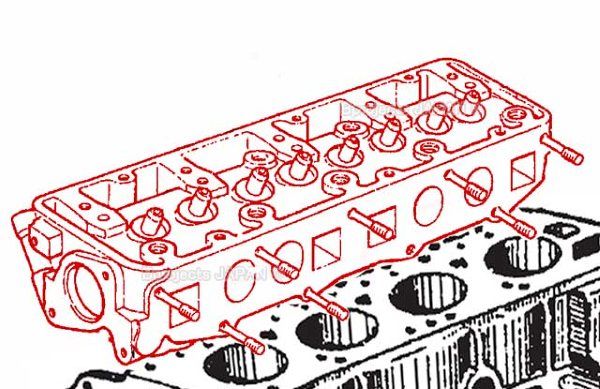 OVAL CYLINDER HEAD H75, DATSUN 1200 B110 B310 A14 A15  