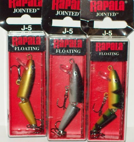 RAPALA J5 JOINTED LURES g,s,p  NEW SALE *FREE SHIP**  