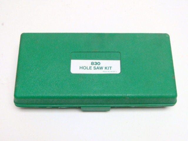 GREENLEE 830 HOLE SAW KIT W/ CASE  