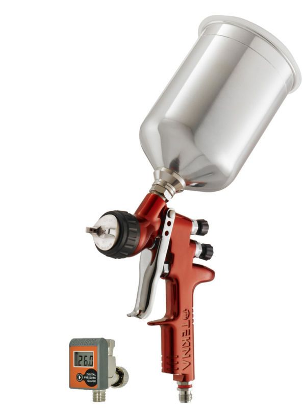 DEVILBISS TEKNA COPPER SPRAY GUN 1.3 , 1.4 WITH CUP  