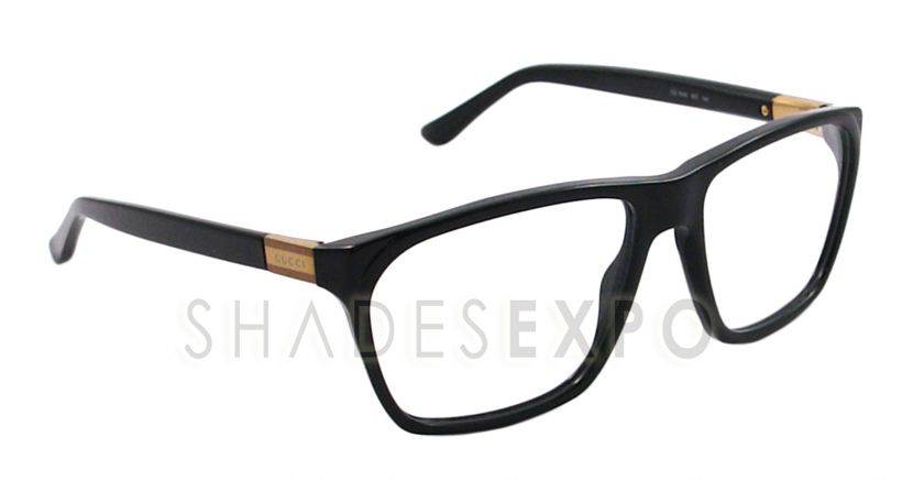 NEW Gucci Eyeglasses GG 1005 BLACK 807 GG1005 55MM AUTH  