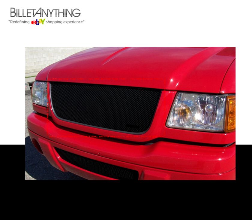 FORD RANGER 01 03 EDGE UPPER MESH GRILLE GRILL BLACK  