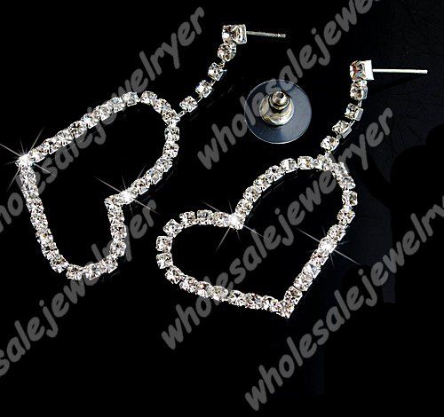 wholesale 24pair mixstyle Rhinestone dangle Earring  