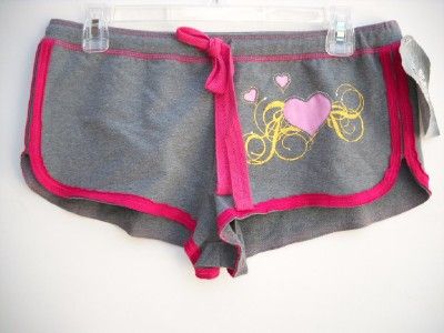 BLOOMIES HEARTS LOUNGE SLEEP SHORTS BOXERS M B10141 NWT  