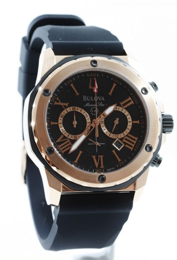 Bulova Marine Star Mens Chronograph Watch 98B104 NEW  