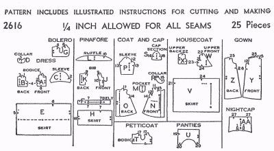 Vintage Doll Clothes Pattern 2616 18 ~ Shirley Temple  