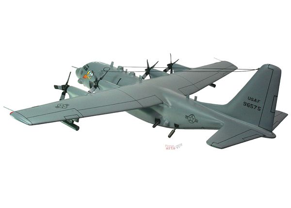 130A Spectre Hercules Gunship Airplane Wood Model  