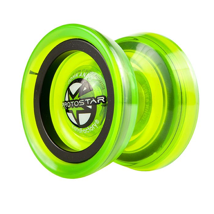 YoYoFactory Neon PROTOSTAR YoYo Neon Green + Extra Poly Strings 