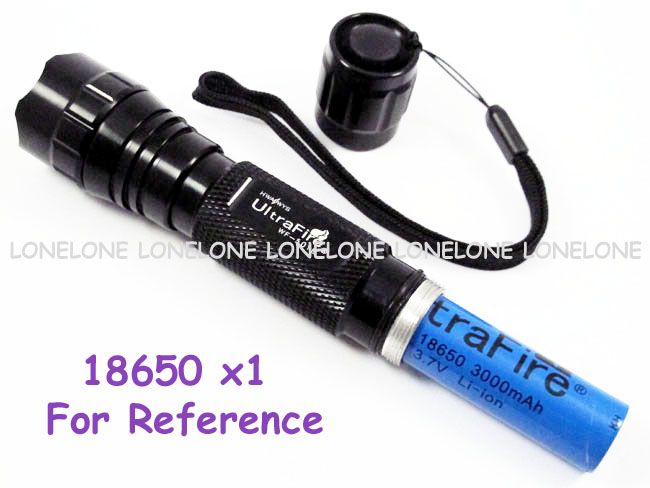 UltraFire R2 CREE LED 300 Lum Torch w/ A025 Filter Lens  