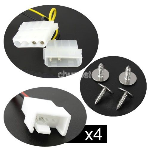 LED Bay Panel With 4PC Cooling Fan Speed Controller  