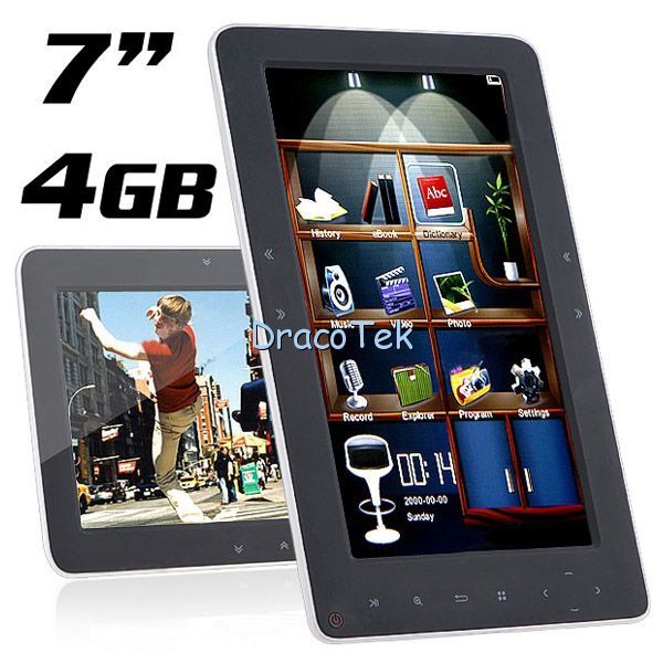 EBook Reader 4GB Music player + Video player + Picture viewer (PDF 
