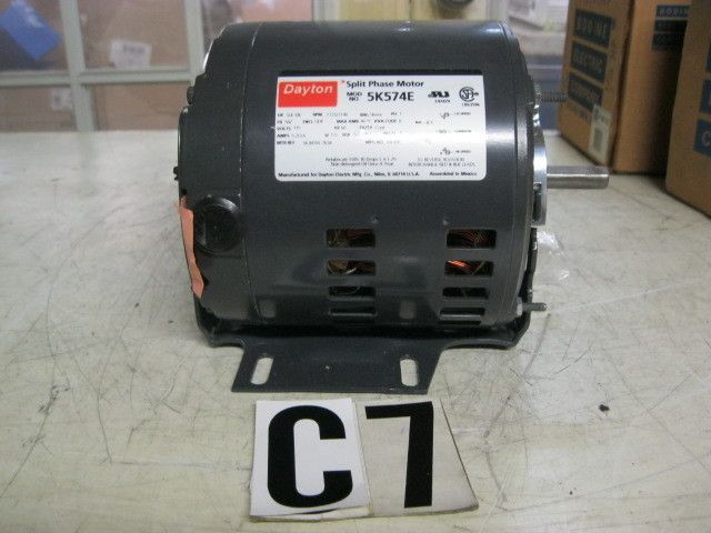   Split Phase Motor 5K574E 1/4 1/8 HP 1725/1140 RPM PH 1 115 Volt  