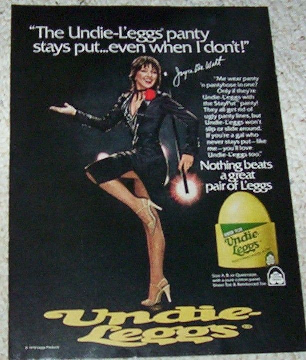 1980 JOYCE DeWITT   Leggs Pantyhose hosiery PRINT AD  