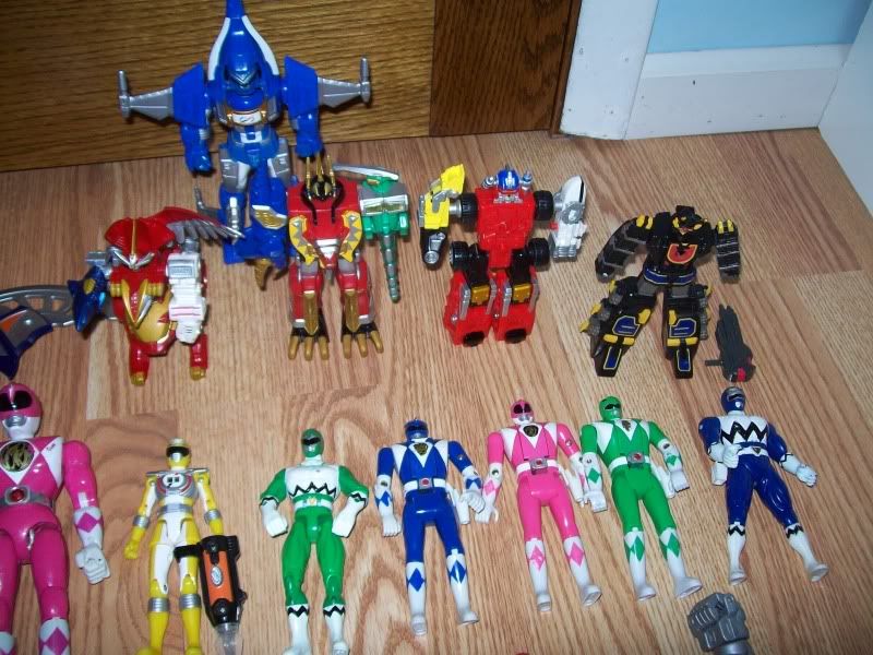   Ranger Figures Megazord Purple Wolf Bat Jungle Fury White Rare  