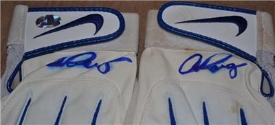   GAME USED Rangers Batting Gloves Rangers Yankees Mariners  