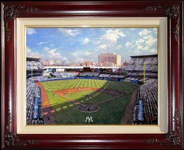 Yankee Stadium 18x24 E/P Framed Limited Canvas Thomas Kinkade Baseball 