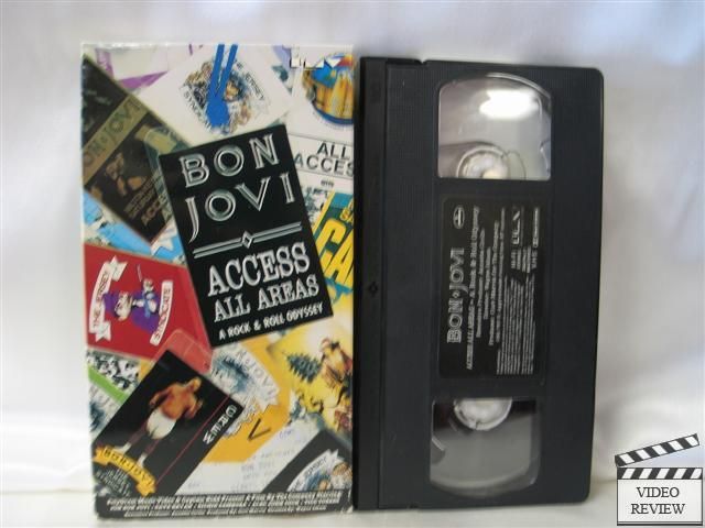 Bon Jovi Access All Areas A Rock and Roll Odyssey *VHS  