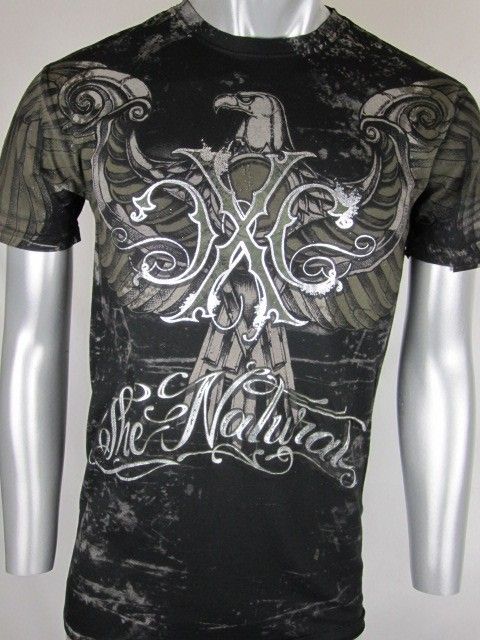 XTREME COUTURE OLYMPIA MMA SHIRT BLACK LARGE  