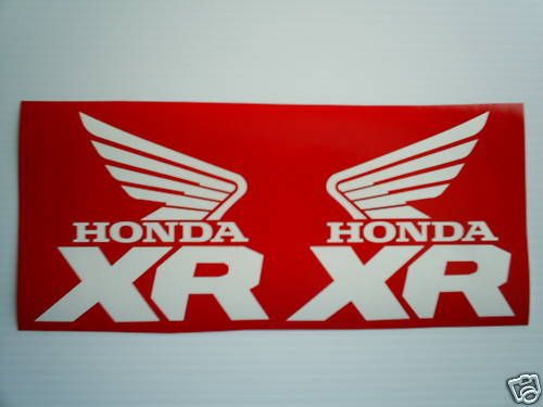 Tank decals Honda XR650 XR650L XR600 XR400 XR250 XR200  