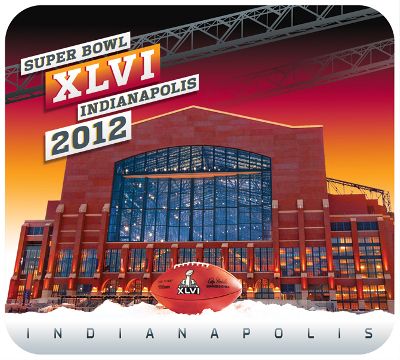 Superbowl Super Bowl XLVI 46 Football Indianapolis Computer Mousepad 