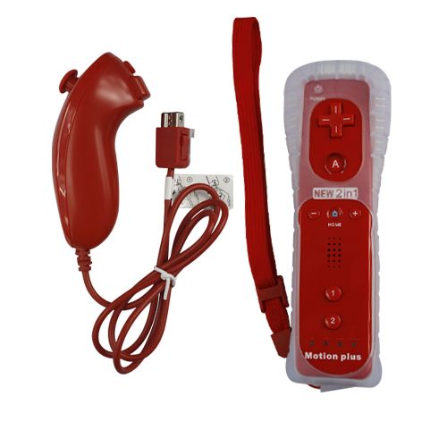 Built in Motion Plus & Nunchuck Controller Pack for Wii  