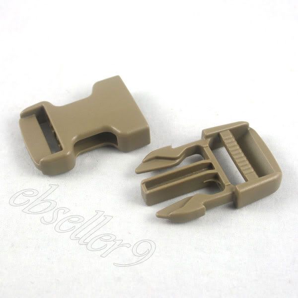 25MM 1 Inch Strap Plastic Steel Side Release Buckle  