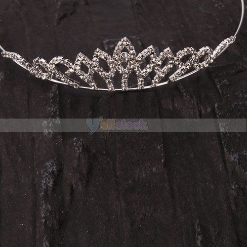 28 x 1.26inch Elegant Rhinestone tiara Crown Headband  