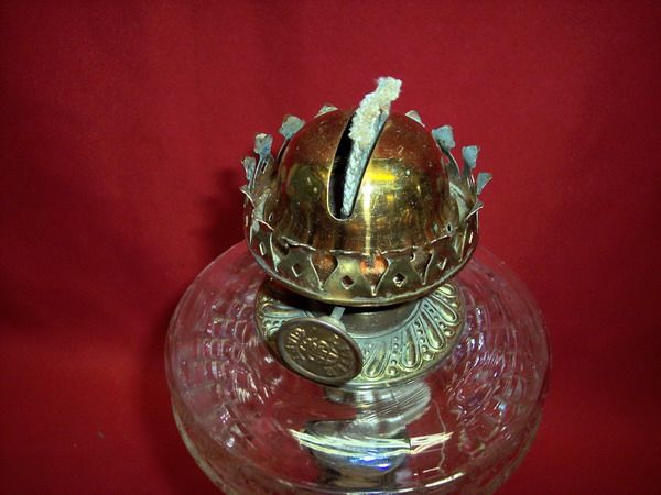 COOPER CORONET BURNER ON LATE 1800’s OIL/KEROSNE OIL LAMP **