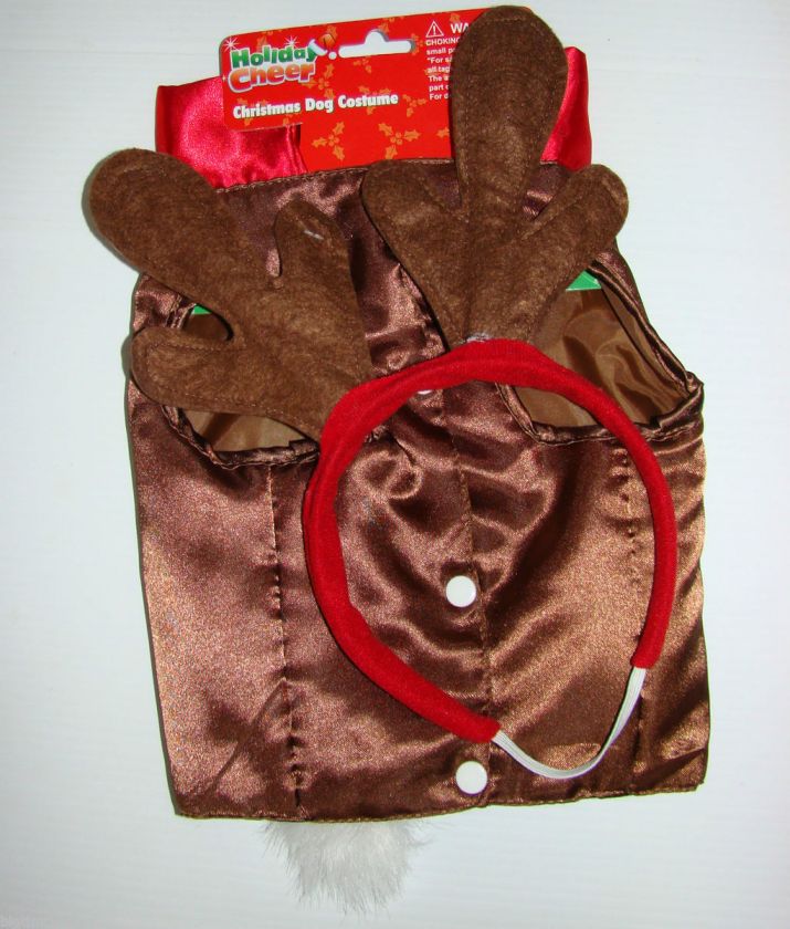 BRAND NEW WITH TAGS REINDEER CHRISTMAS DOG OUTFIT COSTUME DOG JACKET 