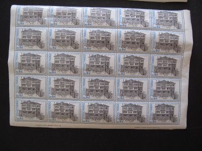 GREECE STAMP STAMPS 2x25 BLOCKS OF 10 LEPTA DRACHMAS KASTORIA 