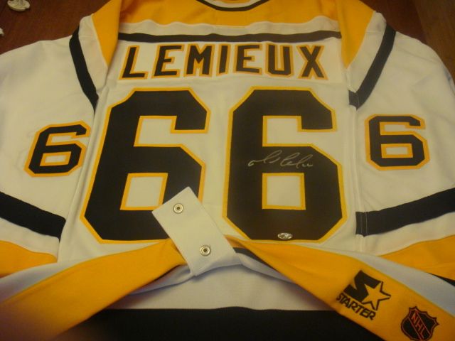 Mario Lemieux autod 1996 Penguins Pro Jersey RPM COA  