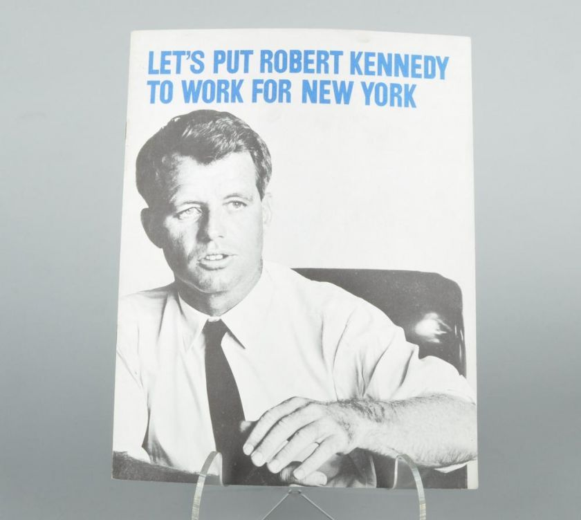 2pc LOT ROBERT Bobby KENNEDY Auth Campaign Handouts  