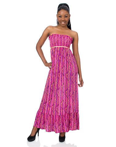 COOGI SWEATER PRINT MAXI DRESS  