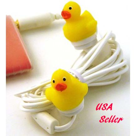  iPod iPhone Ear Buds Rubber Duck Earphones Earbuds  