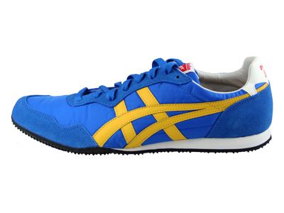 D109L.4204] ASICS ONITSUKA TIGER SERRANO MENS BLUE/YELLOW SIZES 8 TO 