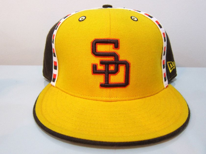 New Era SAN DIEGO PADRES 59FIFTY Mens Fitted Caps 7 3/4  