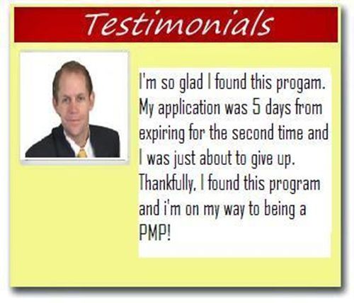 PMI PMBOK PROJECT MANAGEMENT PMP APPLICATION SAMPLE  