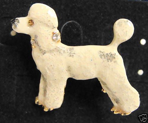 LAUREN SPENCER PIN POODLE AUSTRIAN CRYSTAL  