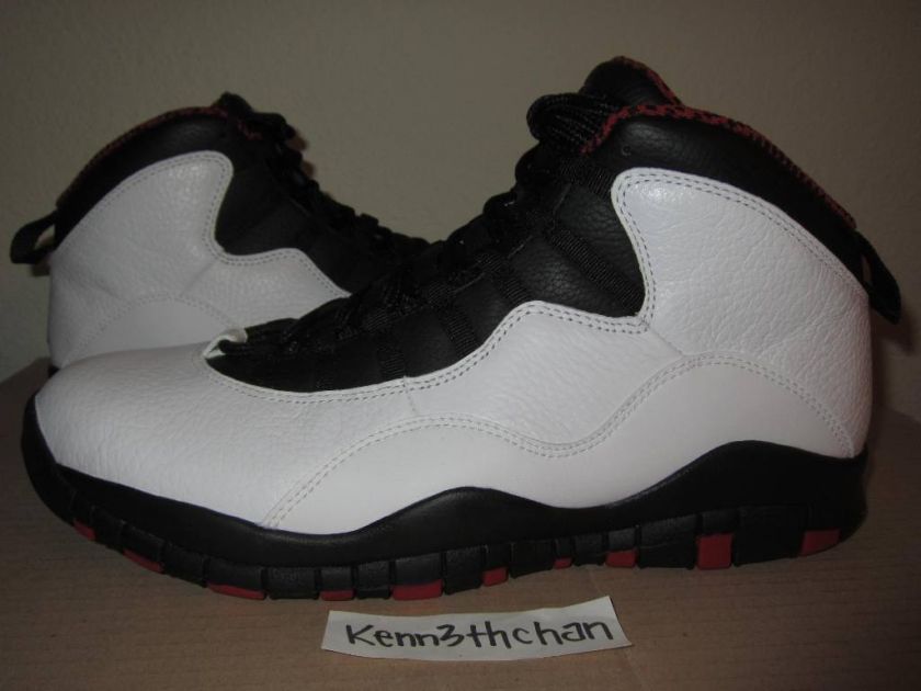 New Nike Air Jordan Retro 10 X Sz 11 White/Red Chicago iii iv v vii xi 