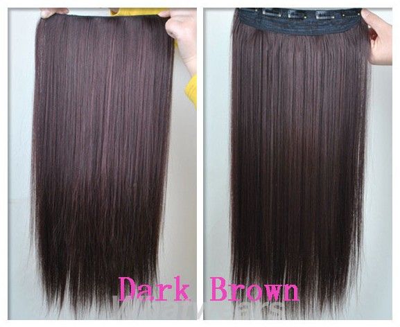 Hot Sale 1PCS Clip in Straight Extension 5 Colors 60cm TB772  