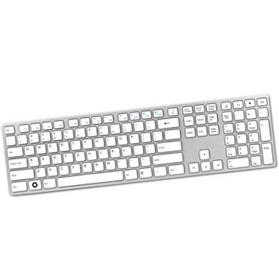 ROCKS KR 6402 WH Aluminum X Slim Keyboard w/ 2 USB  