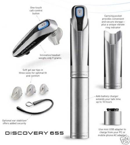 Plantronics Discovery 655 Bluetooth Headset UNIVERSAL  