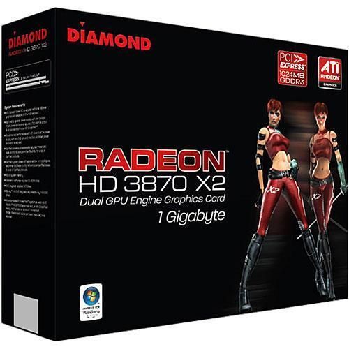 DIAMONDATI AMD RADEON™ HD 3870 X2 PCIE 1024MB GDDR3 VIDEO 