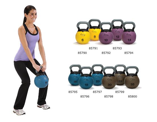 EcoWise Fitness Kettlebell Medicine Ball   (6lbs   35lbs)   NEW  