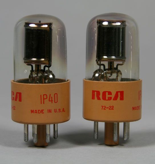 1P40 Tube Sound / Relay Phototubes RCA Pair  