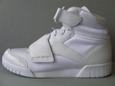 Mens Reebok Exofit Hi SG Strap Mens White Trainers Hi Tops RARE 7 8 9 